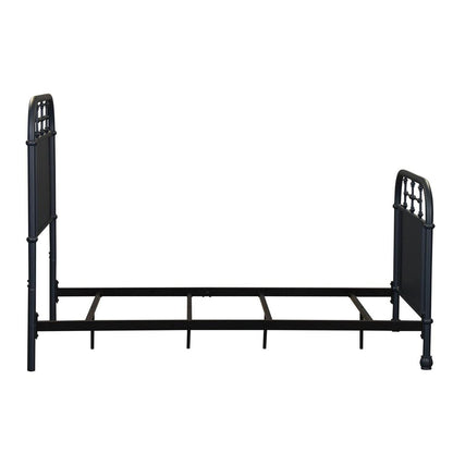 Vintage Series Twin Metal Bed - Navy in Distressed Metal