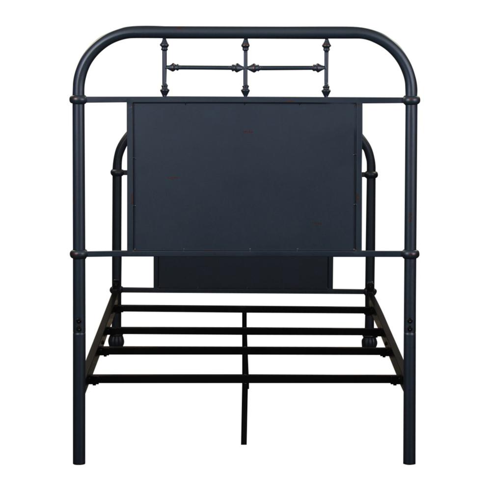 Vintage Series Twin Metal Bed - Navy in Distressed Metal