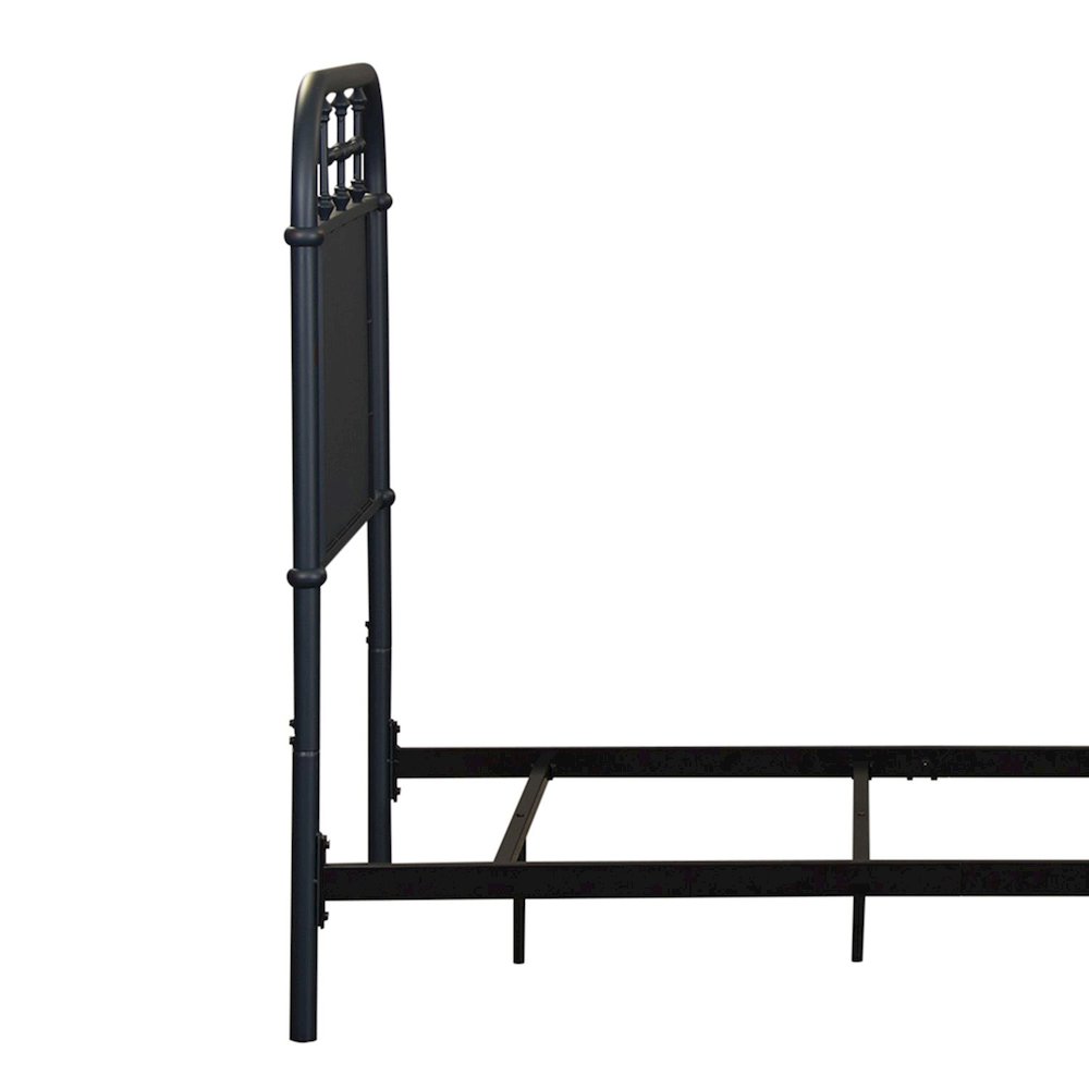 Vintage Series Twin Metal Headboard - Navy in Distressed Metal