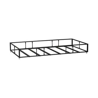 Vintage Series Twin Metal Trundle - Black in Distressed Metal