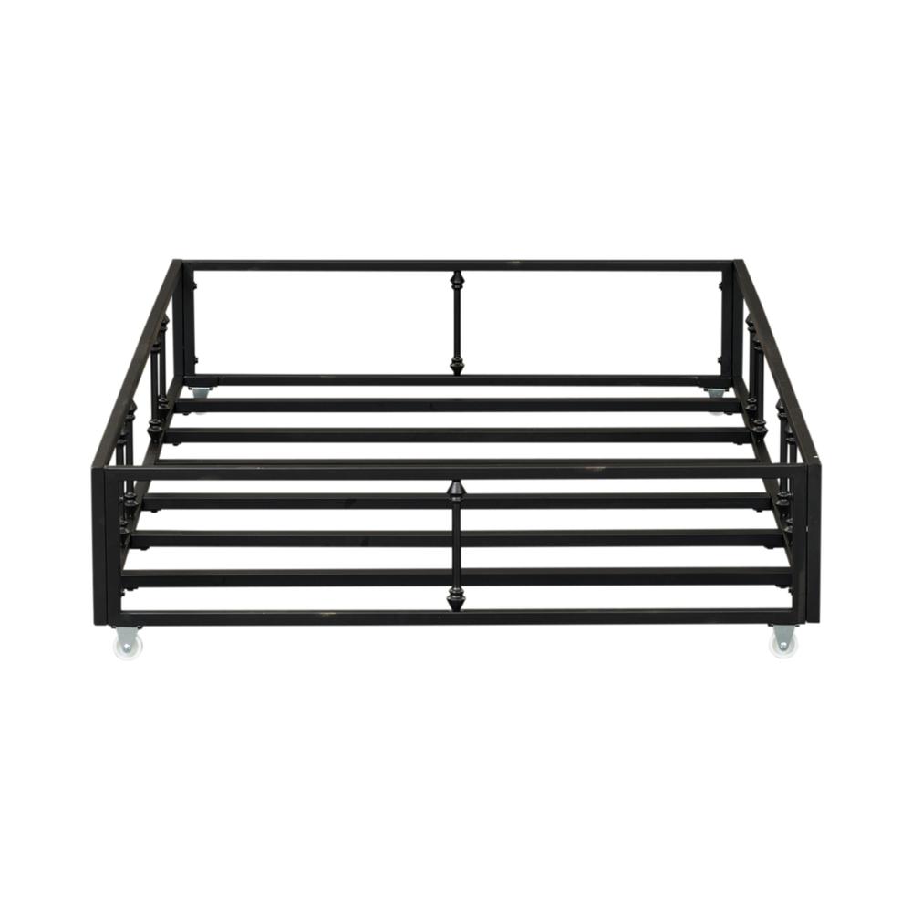 Vintage Series Twin Metal Trundle - Black in Distressed Metal