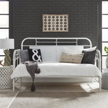 Vintage Series Twin Metal Day Bed - Antique White in Distressed Metal