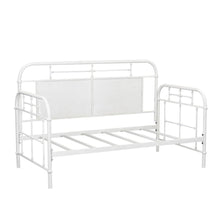 Vintage Series Twin Metal Day Bed - Antique White in Distressed Metal