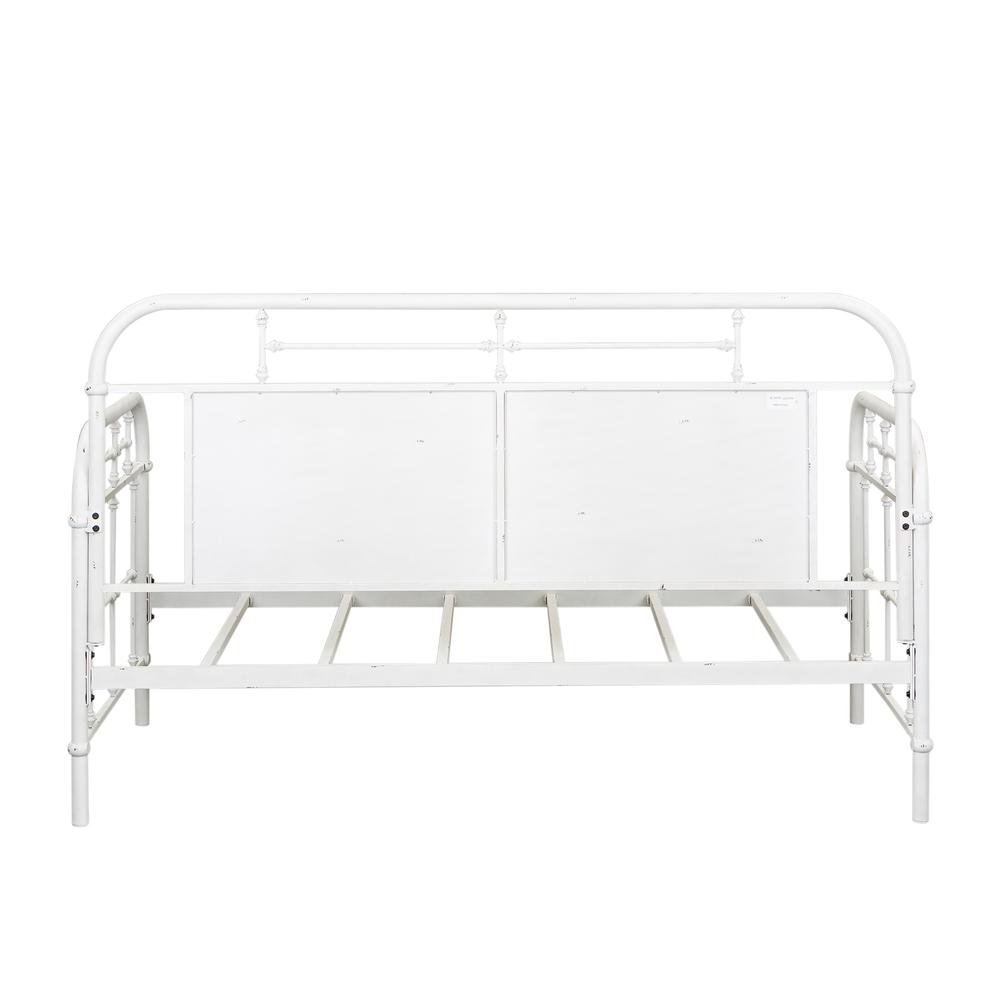 Vintage Series Twin Metal Day Bed - Antique White in Distressed Metal