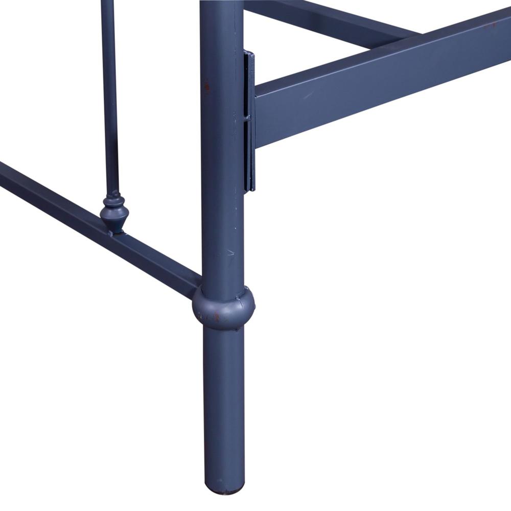 Vintage Series Twin Metal Day Bed - Navy in Distressed Metal