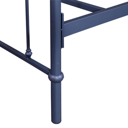Vintage Series Twin Metal Day Bed - Navy in Distressed Metal