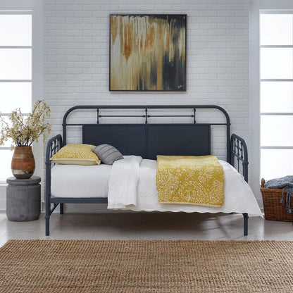Vintage Series Twin Metal Day Bed - Navy in Distressed Metal