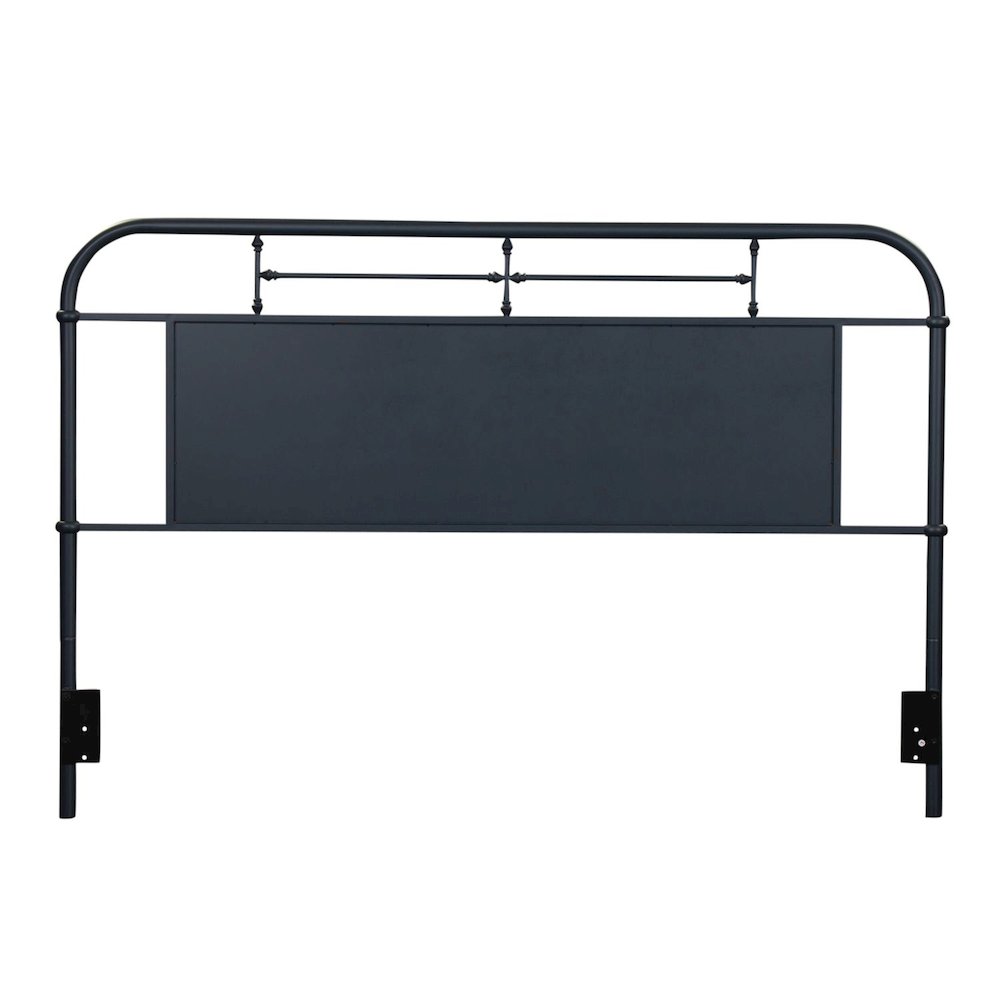 Vintage Series King Metal Headboard - Navy in Distressed Metal