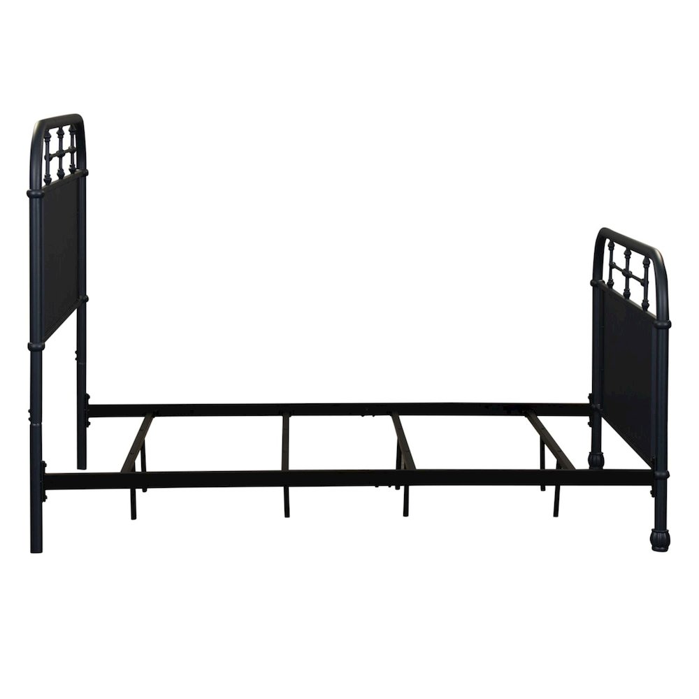 Vintage Series Youth Bedroom Full Metal Bed Frame - Navy Distressed Metal