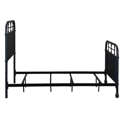 Vintage Series Youth Bedroom Full Metal Bed Frame - Navy Distressed Metal