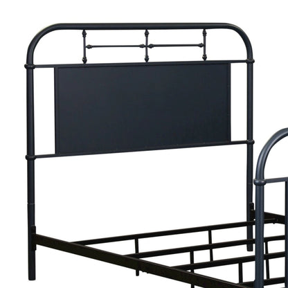 Vintage Series Full Metal Headboard - Navy in Distressed Metal