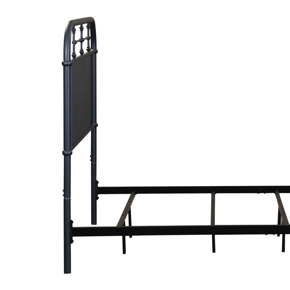 Vintage Series Full Metal Headboard - Navy in Distressed Metal