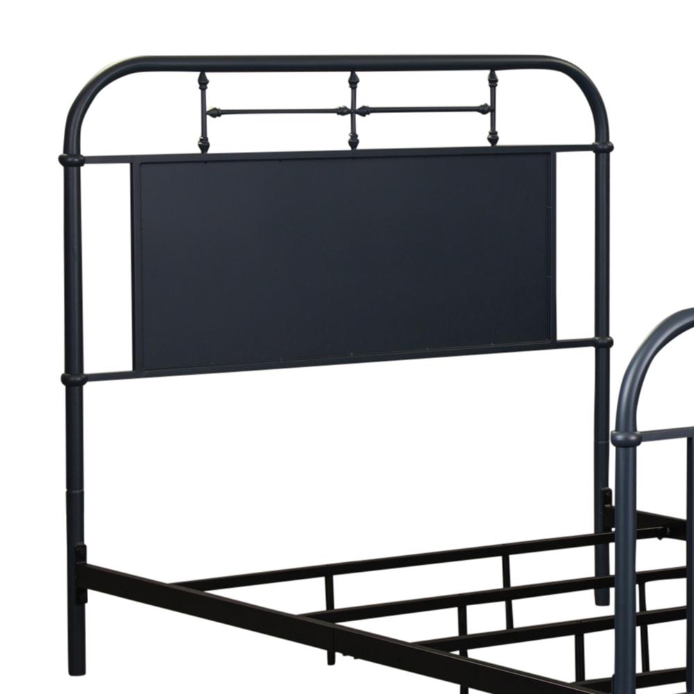 Vintage Series Full Metal Headboard - Navy in Distressed Metal