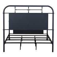 Vintage Series Full Metal Headboard - Navy in Distressed Metal