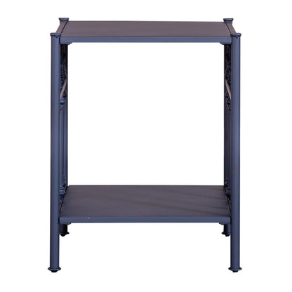 Vintage Series Open Night Stand - Navy in Distressed Metal