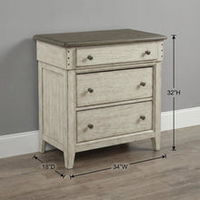 White Bedside Chest with 3 Drawers and Built-In Charging Station