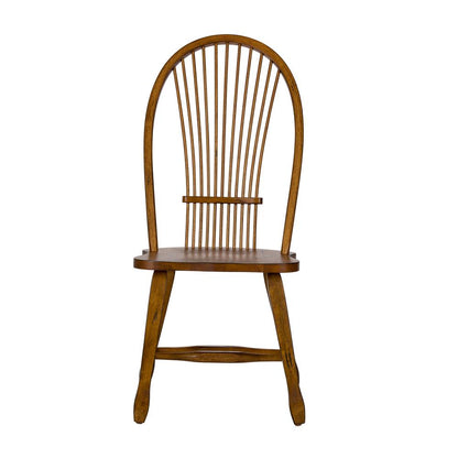 Treasures Sheaf Back Side Chair - Oak in Rustic Oak