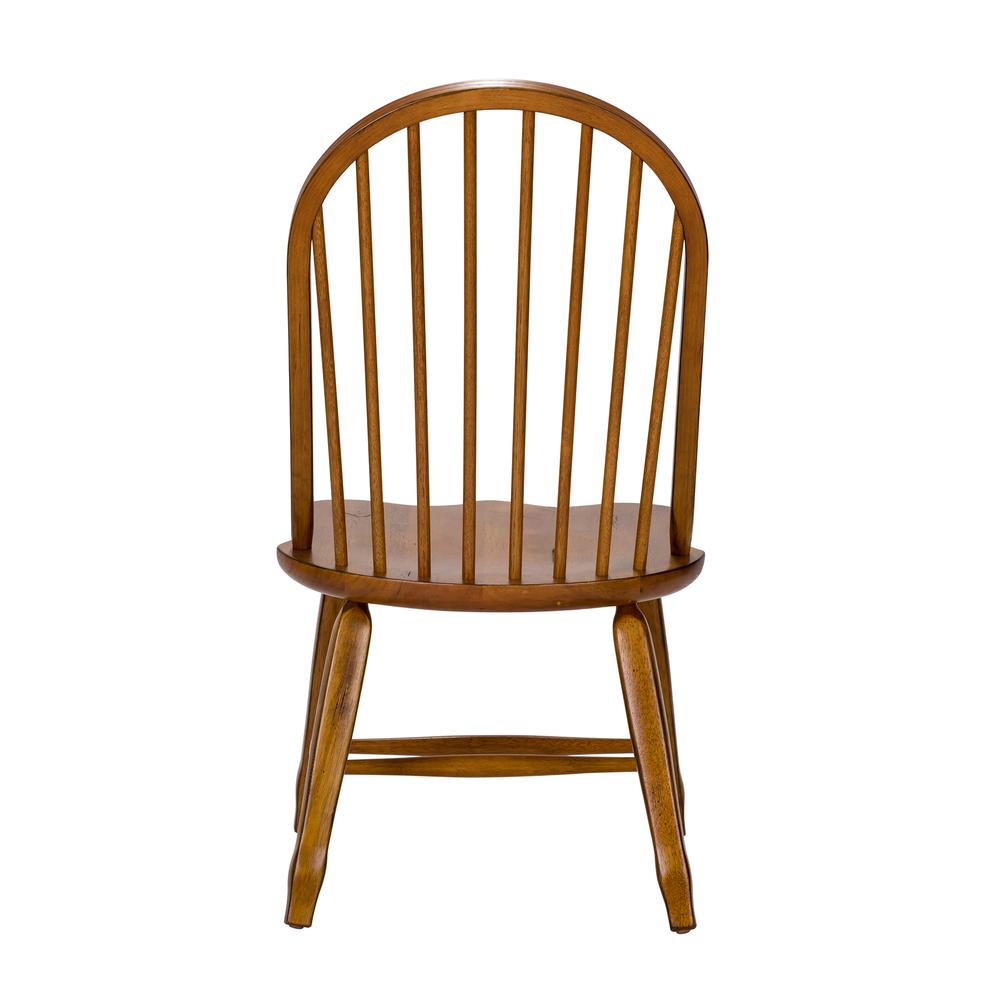 Treasures Bow Back Side Chair - Oak-Set of 2 in Rustic Oak