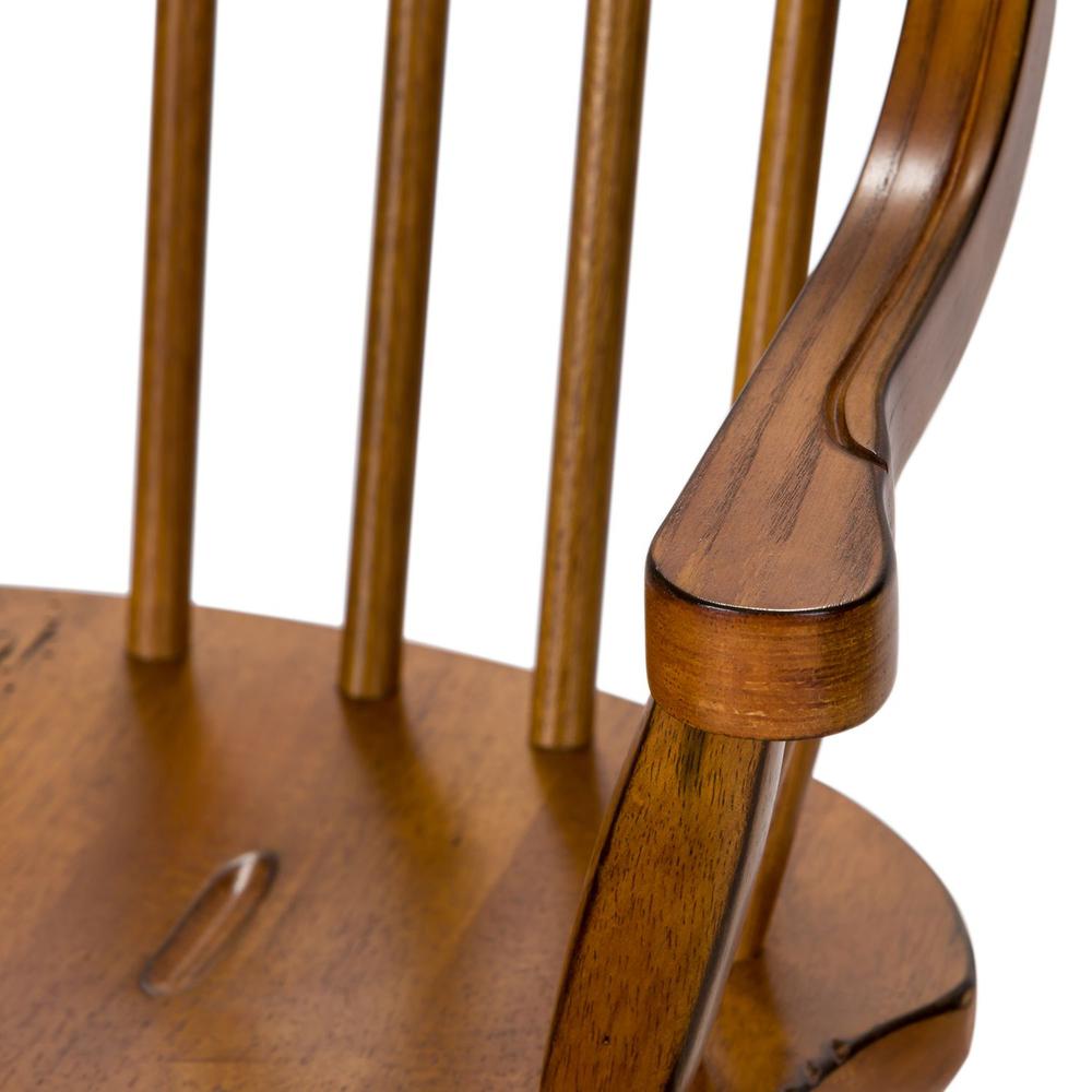 Treasures Bow Back Arm Chair - Oak in Rustic Oak