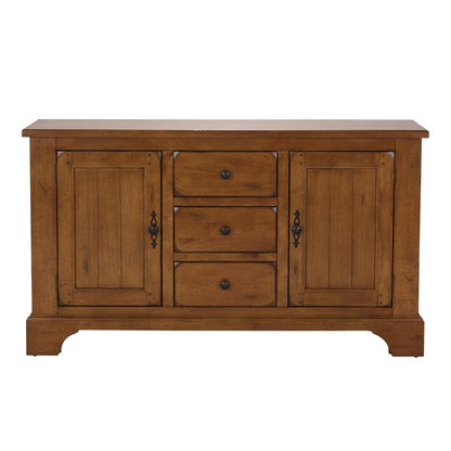 Treasures Buffet - Oak in Rustic Oak