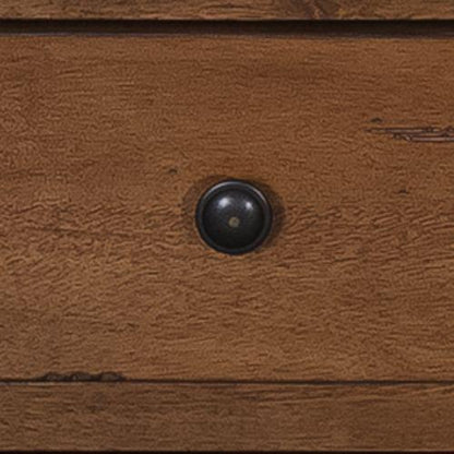 Hutch & Buffet Set in Rustic Oak & Black