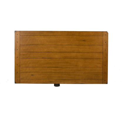 Treasures Rectangular Leg Table - Oak in Rustic Oak
