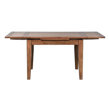 Treasures Retractable Leg Table - Oak in Rustic Oak