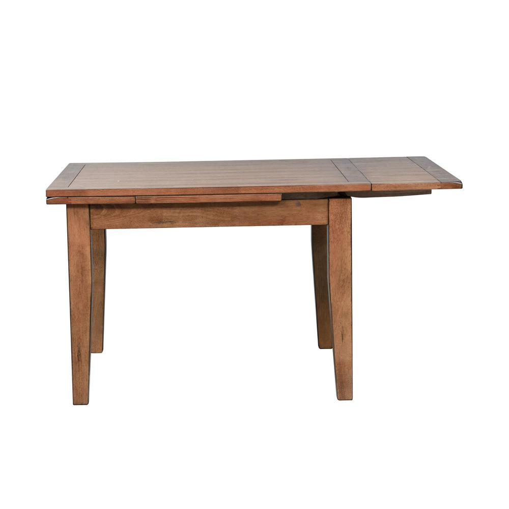 Treasures Retractable Leg Table - Oak in Rustic Oak