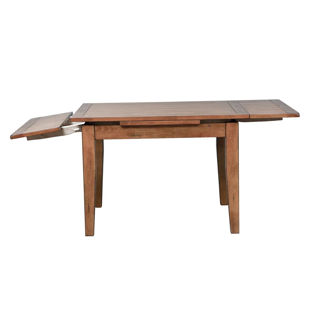 Treasures Retractable Leg Table - Oak in Rustic Oak