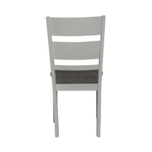 Slat Back Uph Side Chair (RTA) - Set of 2 Transitional White