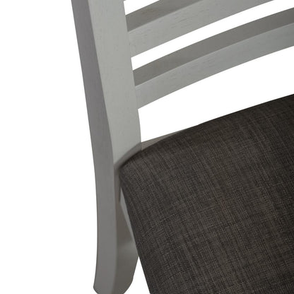 Uph Ladder Back Side Chair (RTA) - Set of 2 Transitional White