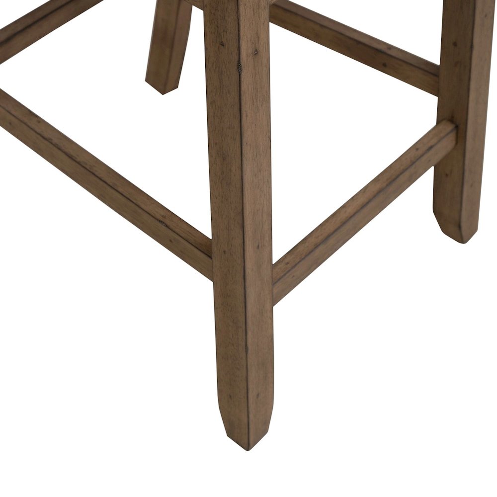 Slat Back Upholstered Dining Chair - Counter Height - Set of 2 - Sandstone