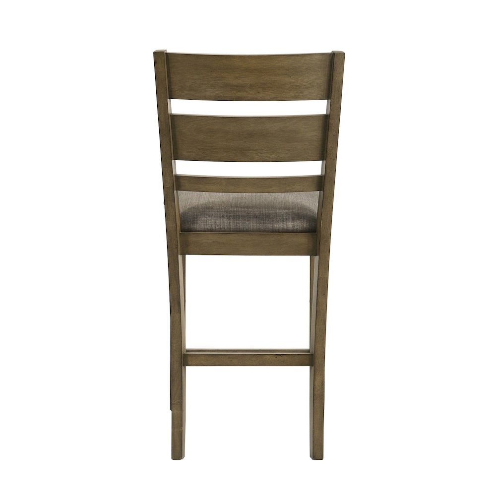 Slat Back Upholstered Dining Chair - Counter Height - Set of 2 - Sandstone