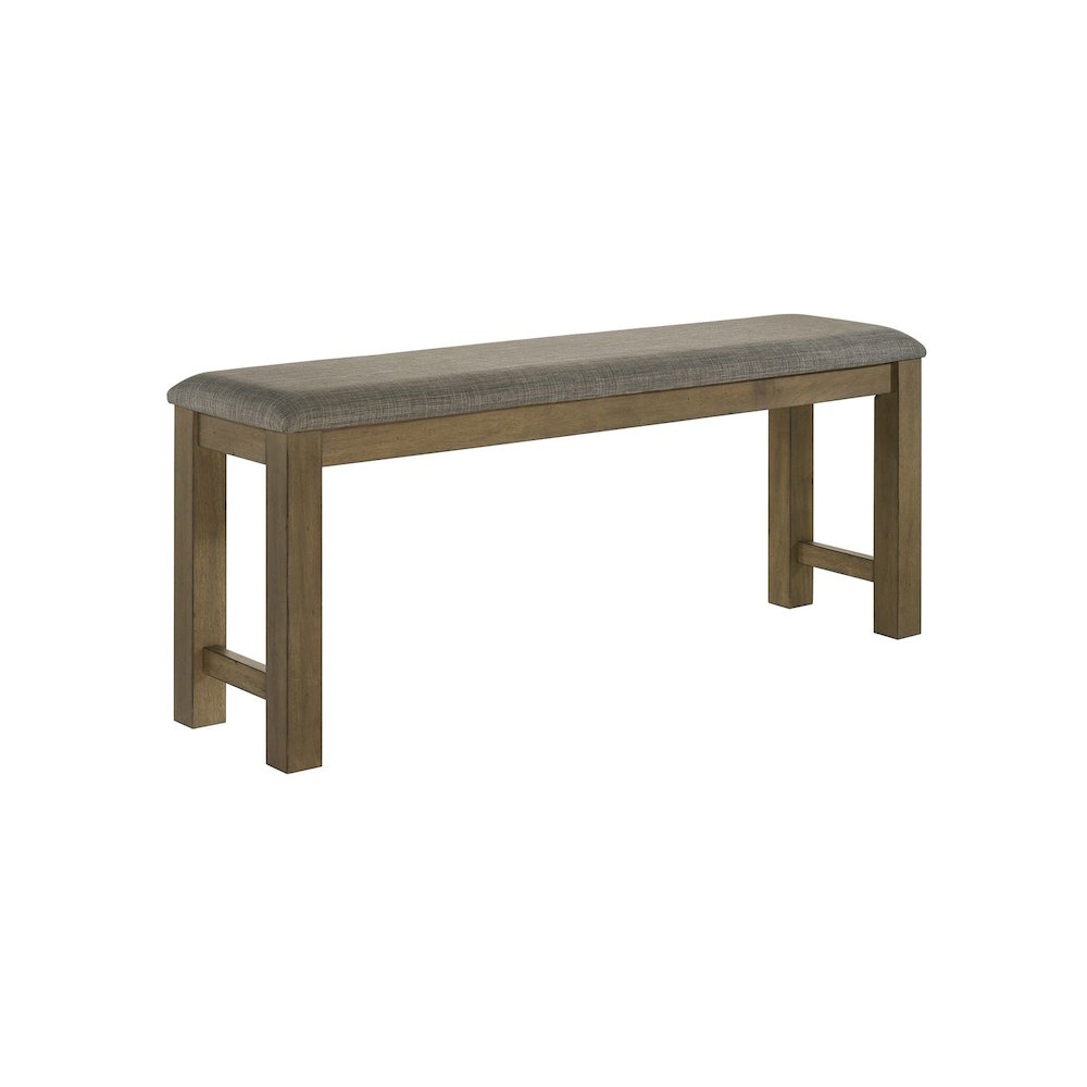 Brook Bay Upholstered Counter Height Bench for Dining Room - Sandstone Brown