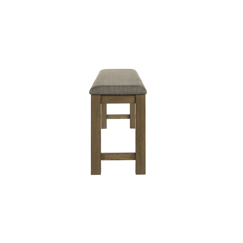 Brook Bay Upholstered Counter Height Bench for Dining Room - Sandstone Brown
