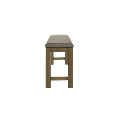 Brook Bay Upholstered Counter Height Bench for Dining Room - Sandstone Brown