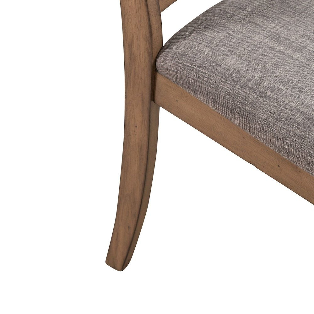 Brook Bay Upholstered Ladder Back Side Dining Chair - Set of 2 - Sandstone