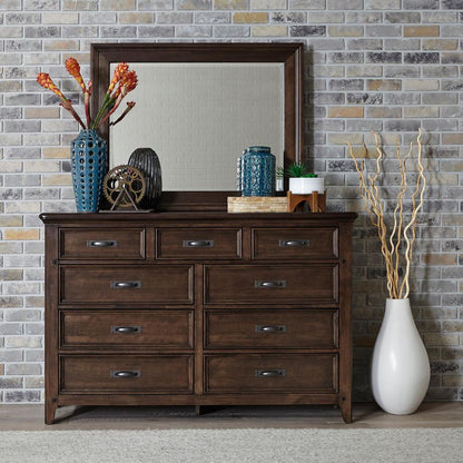 Saddlebrook Mirror in Tobacco