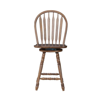 Carolina Crossing Windsor Swivel Counter Chair - Antique Honey