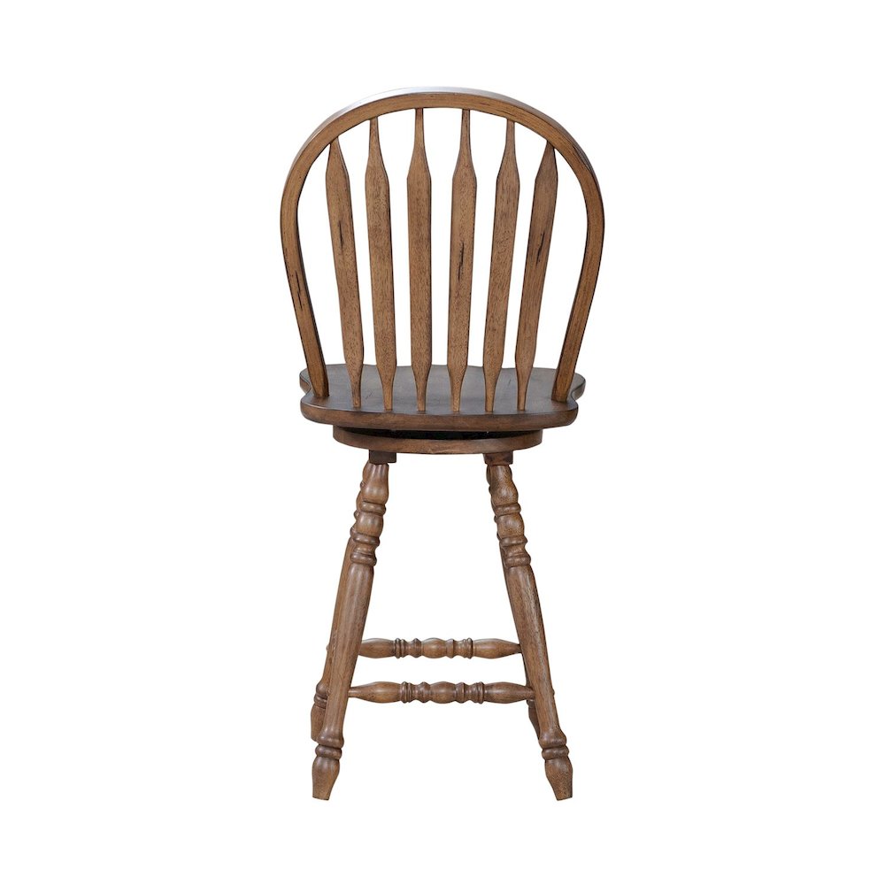 Carolina Crossing Windsor Swivel Counter Chair - Antique Honey