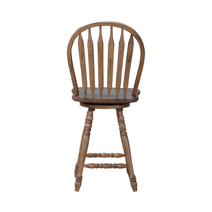 Carolina Crossing Windsor Swivel Counter Chair - Antique Honey