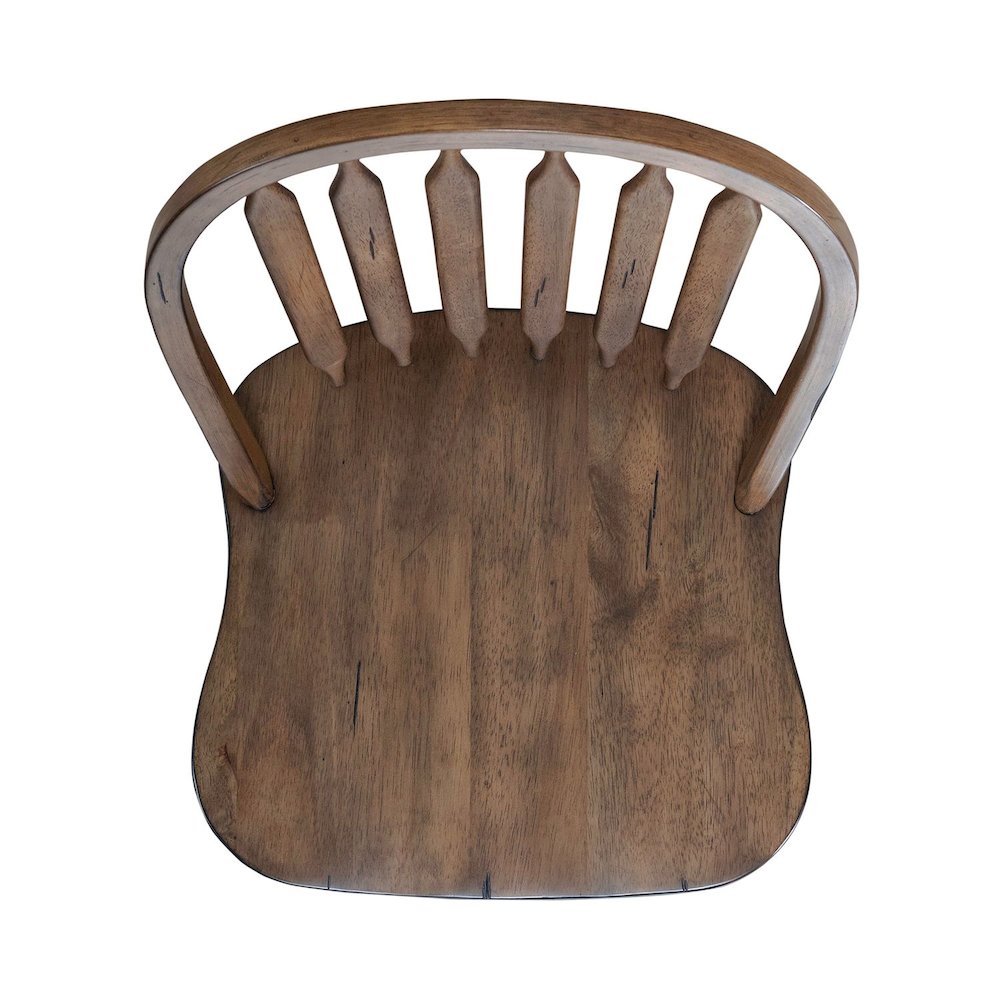 Carolina Crossing Windsor Swivel Counter Chair - Antique Honey