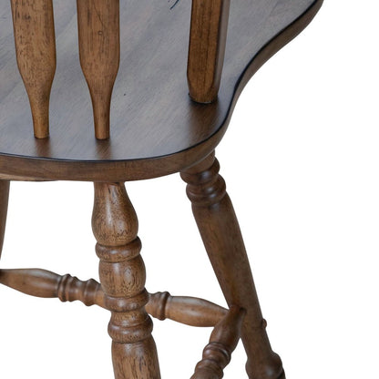 Carolina Crossing Windsor Swivel Counter Chair - Antique Honey