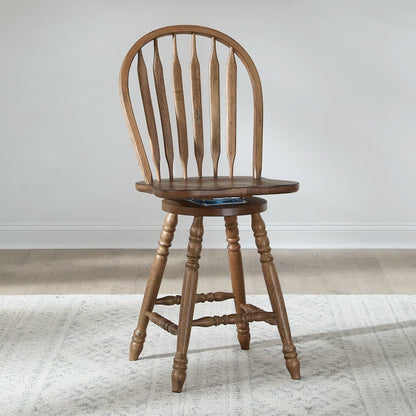 Carolina Crossing Windsor Swivel Counter Chair - Antique Honey