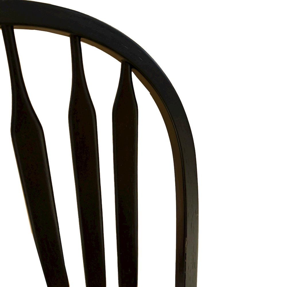 Carolina Crossing Windsor Swivel Counter Chair - Black - Black w/ Antique Honey