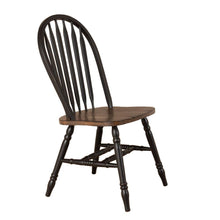 Carolina Crossing Windsor Side Chair- Black in Black w/ Antique Honey Top