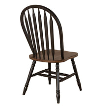 Windsor Side Chair)-Black- Set of 2 Solids Black