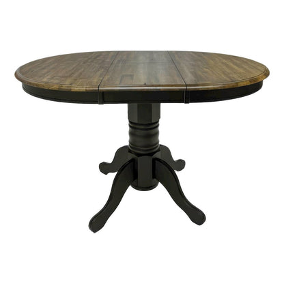 Carolina Crossing Gathering Table Counter Height 36" 15" Butterfly Leaf - Black