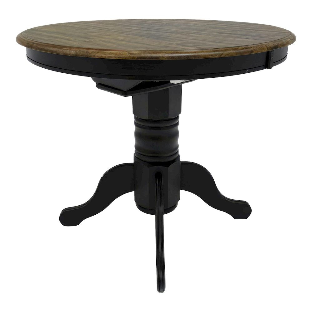 Carolina Crossing Gathering Table Counter Height 36" 15" Butterfly Leaf - Black