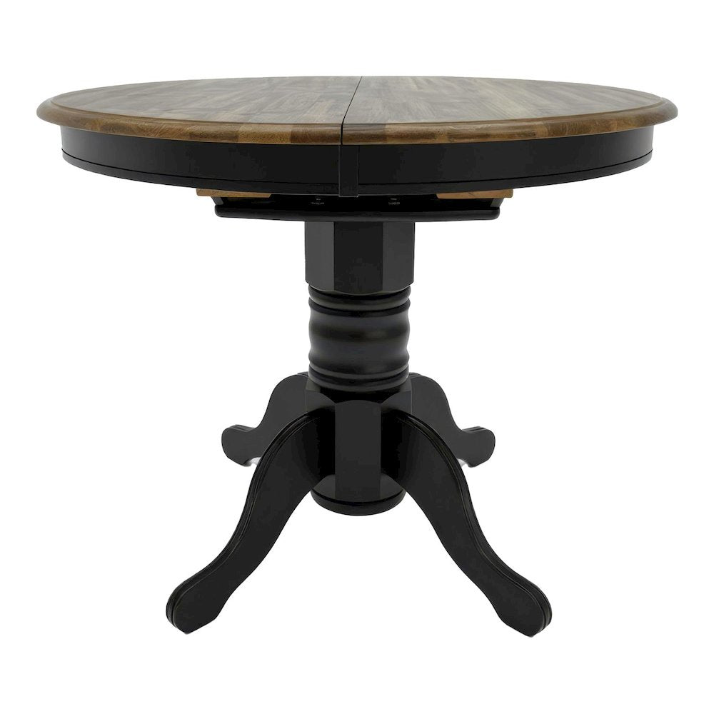 Carolina Crossing Gathering Table Counter Height 36" 15" Butterfly Leaf - Black
